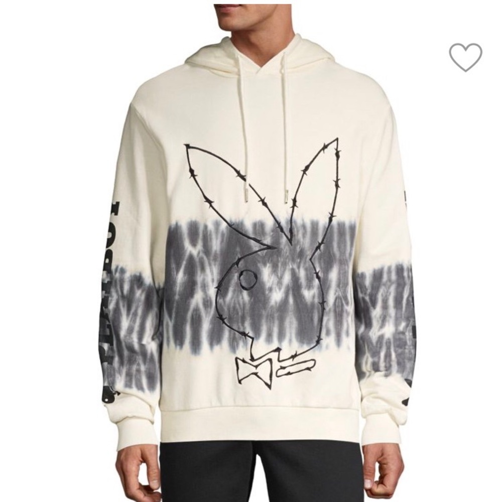 Playboy elevenparis mens tie dyed sweatshirt with hoodie NEW with TAG